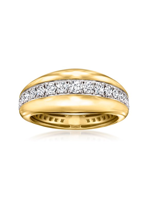0.50 ct. t.w. Diamond Tapered Ring in 18kt Gold Over Sterling, Women's, Adult