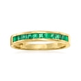 thumbnail image 1 of Ross-Simons 0.50 ct. t.w. Emerald Ring in 14kt Yellow Gold, Women's, Adult, 1 of 6