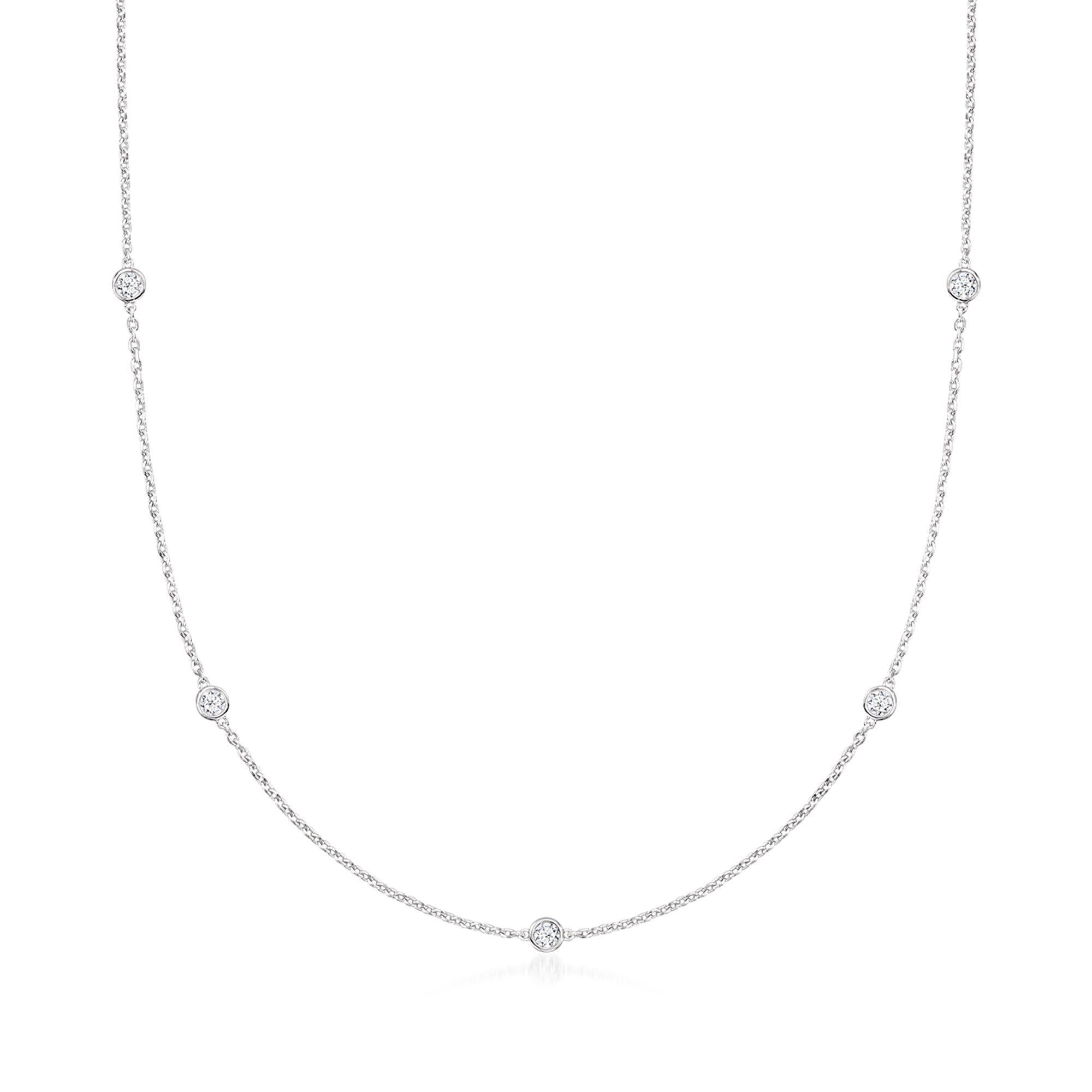 RossSimons 0.50 ct. t.w. LabGrown Diamond Station Necklace in