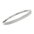 thumbnail image 1 of Ross-Simons 0.75 ct. t.w. Diamond Bangle Bracelet in Sterling Silver, Women's, Adult, 1 of 5