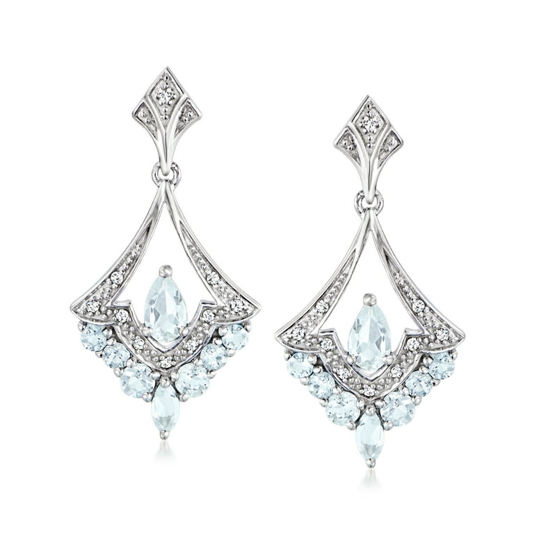 Ross simons 2024 aquamarine earrings