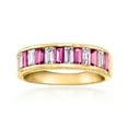 thumbnail image 1 of Ross-Simons 0.90 ct. t.w. Rhodolite Garnet and .70 ct. t.w. Lab-Grown Diamond Ring in 18kt Gold Over Sterling, Women's, Adult, 1 of 4