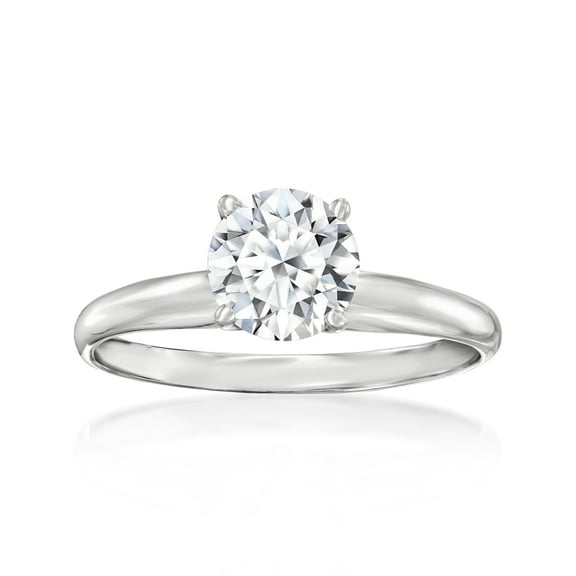 Ross-Simons 1.00 Carat Lab-Grown Diamond Solitaire Ring in 14kt White Gold, Women's, Adult