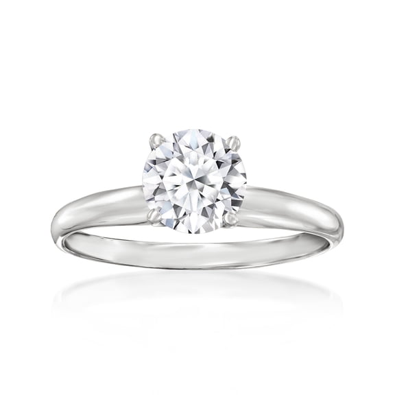 Ross-Simons 1.00 Carat Lab-Grown Diamond Solitaire Ring in 14kt White Gold, Women's, Adult