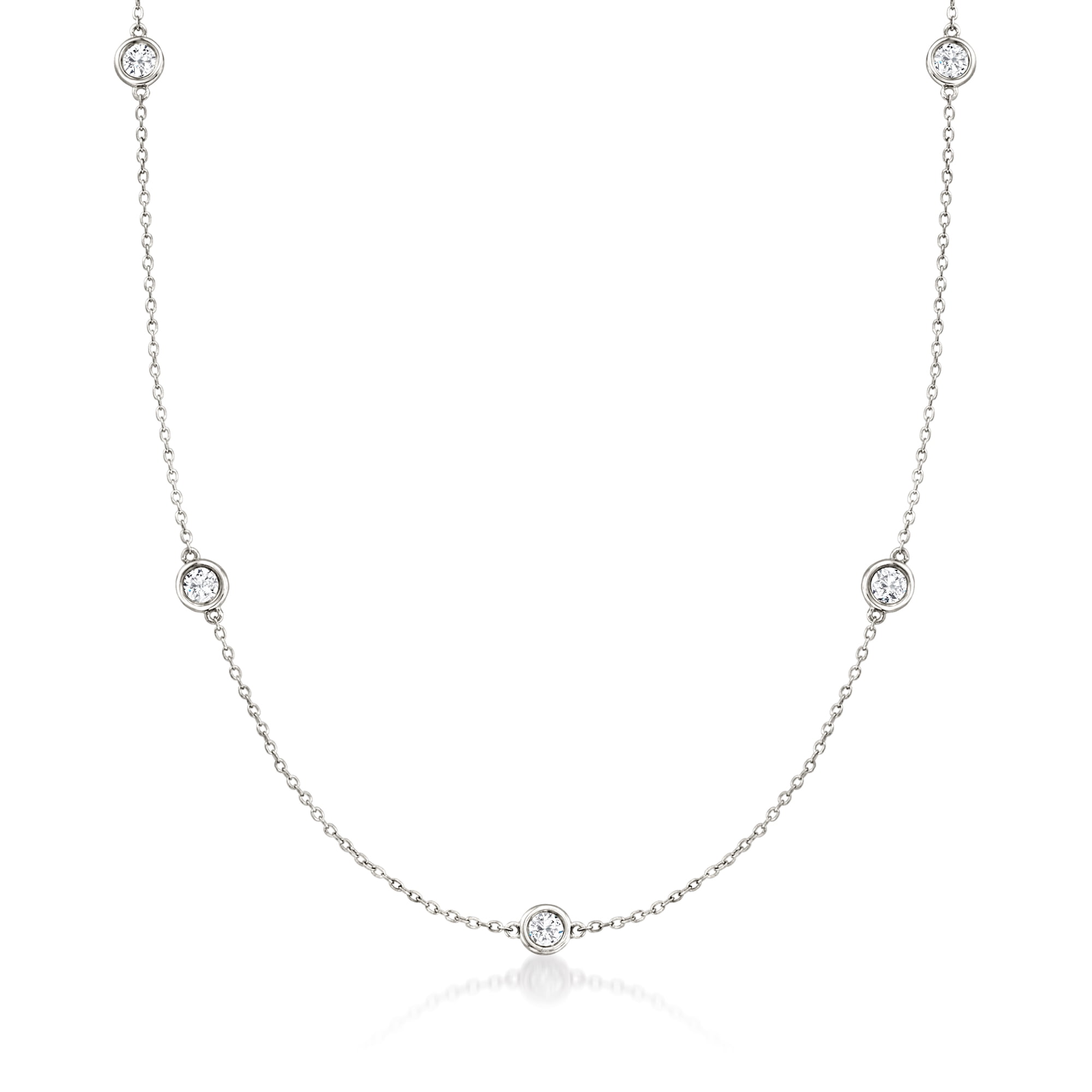 Ross simons diamond station necklace clearance