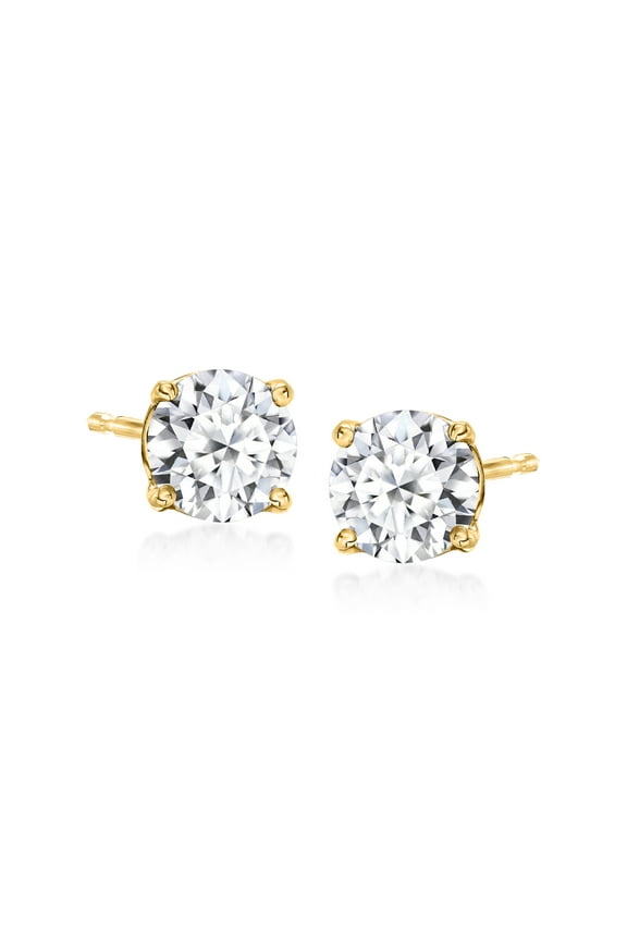 1.00 ct. t.w. Lab-Grown Diamond Stud Earrings in 14kt Yellow Gold, Women's, Adult