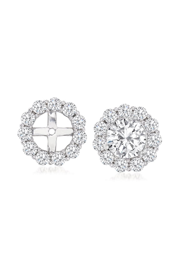 1.50 ct. t.w. Diamond Earring Jackets in 14kt White Gold, Women's, Adult