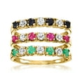 thumbnail image 1 of Ross-Simons 1.50 ct. t.w. Multi-Gemstone Jewelry Set: 3 Rings in 18kt Gold Over Sterling, Women's, Adult, 1 of 5