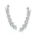 thumbnail image 1 of Ross-Simons 1.90 ct. t.w. Graduated CZ Ear Crawlers in Sterling Silver, Women's, Adult, 1 of 5