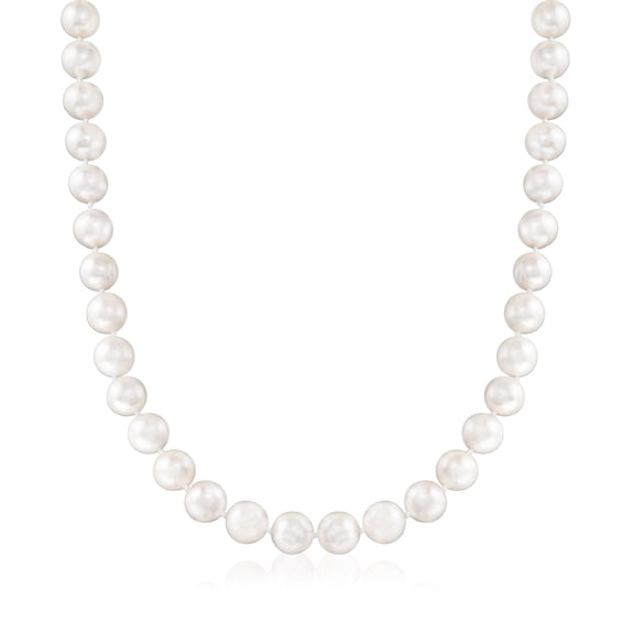 Ross-Simons 10-11mm Cultured Pearl Necklace With Sterling Silver Magnetic Clasp, Women's, Adult