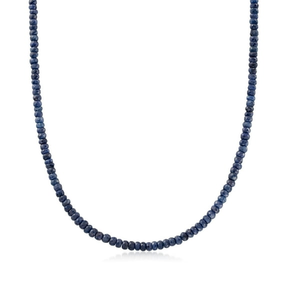 Ross-Simons 100.00 ct. t.w. Sapphire Bead Necklace With 14kt Yellow Gold Magnetic Clasp, Women's, Adult