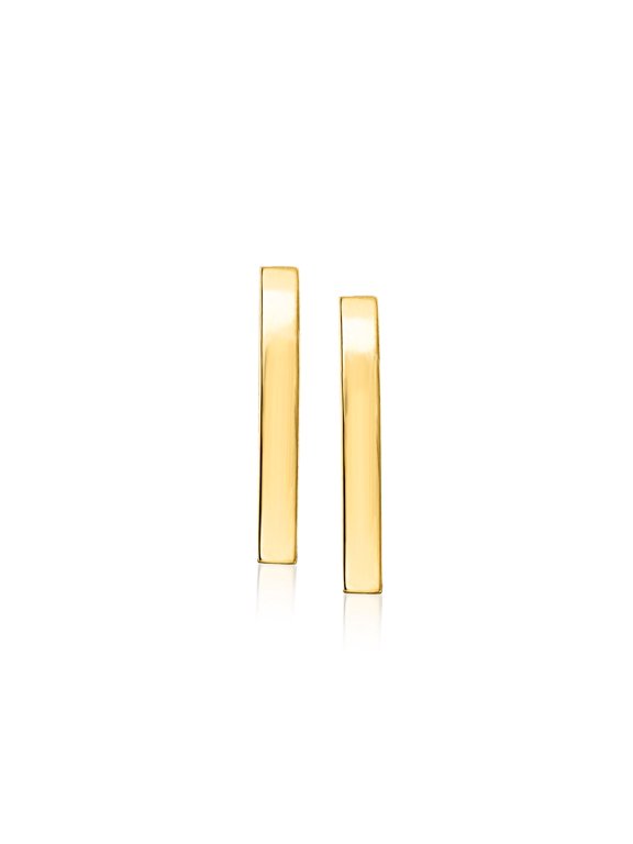 Ross-Simons 10kt Yellow Gold Bar Stud Earrings, Women's, Adult