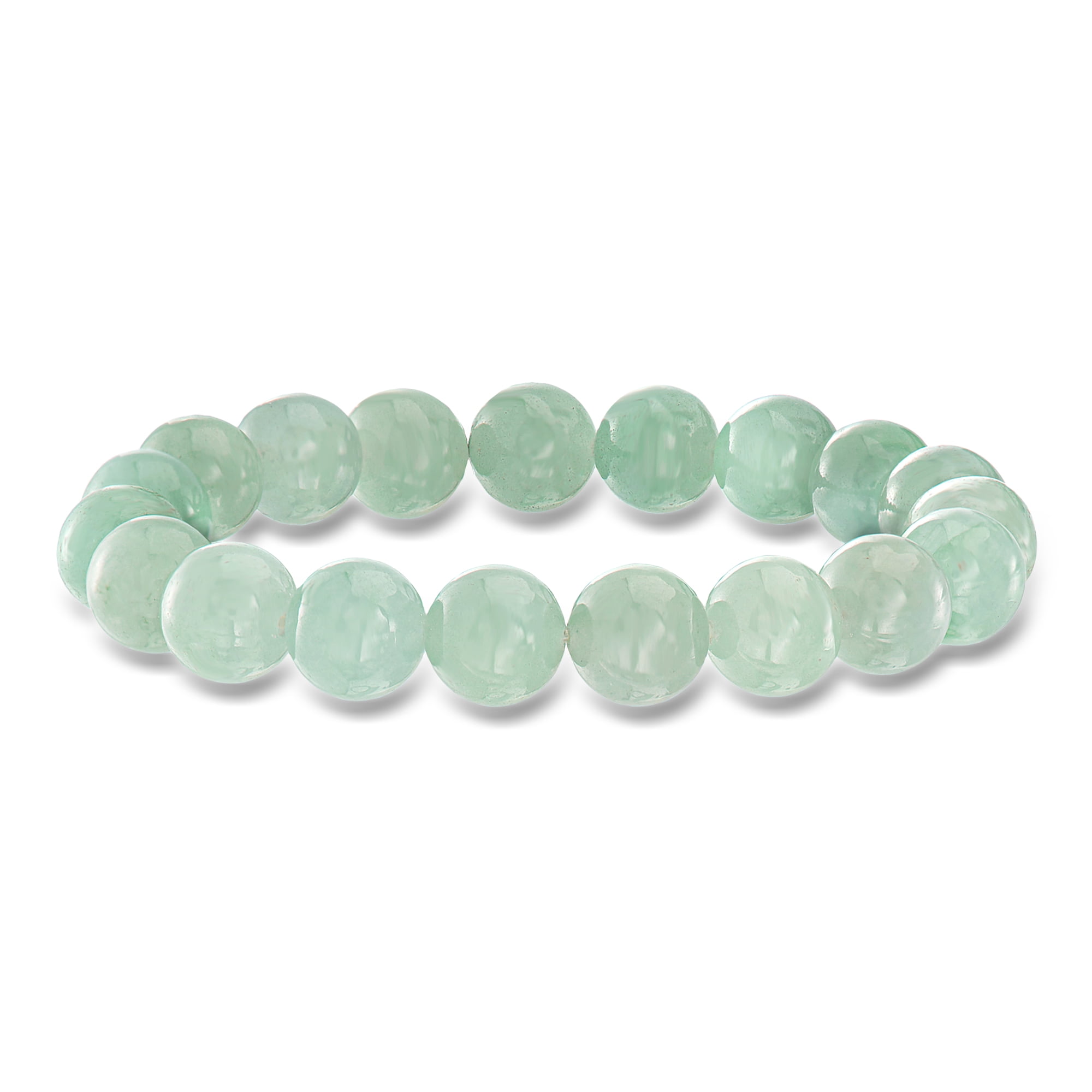Ross-Simons 10mm Green Jade Bead Stretch Bracelet, Women's, Adult