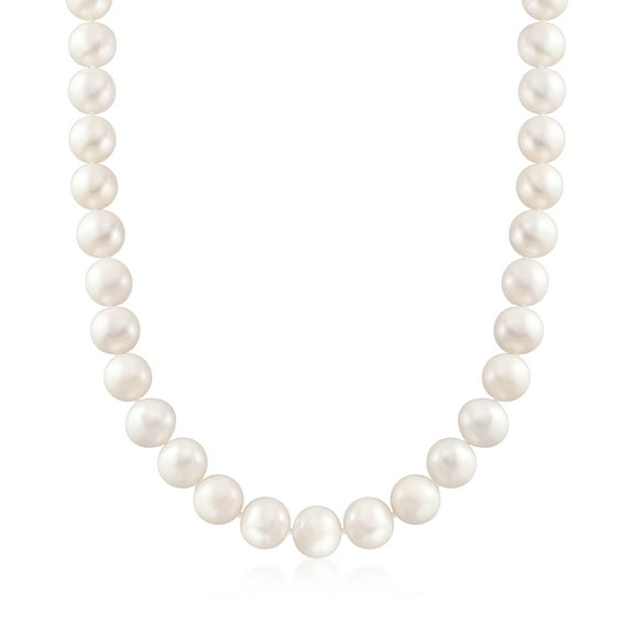 Ross-Simons 11-12mm Cultured Pearl Necklace With 14kt Yellow Gold, Women's, Adult