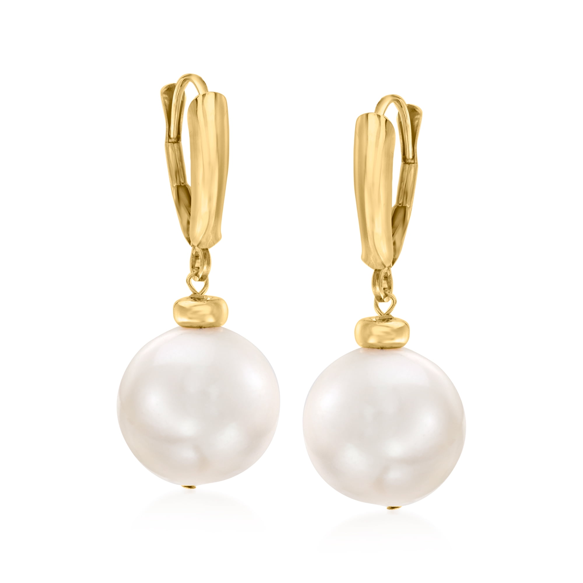 Ross-Simons Cultured Pearl Drop Earrings in 14kt