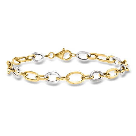 Ross-Simons 14kt 2-Tone Oval-Link Bracelet, Women's, Adult