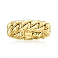 thumbnail image 1 of Ross-Simons 14kt Yellow Gold Curb-Link Ring, Women's, Adult, 1 of 6