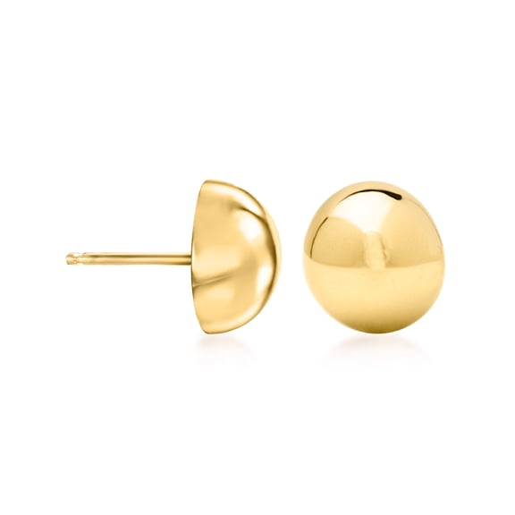 Ross-Simons 14kt Yellow Gold Domed Button Earrings, Women's, Adult