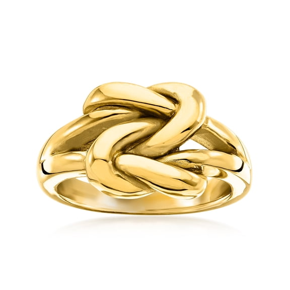 Ross-Simons 14kt Yellow Gold Double Love Knot Ring, Women's, Adult