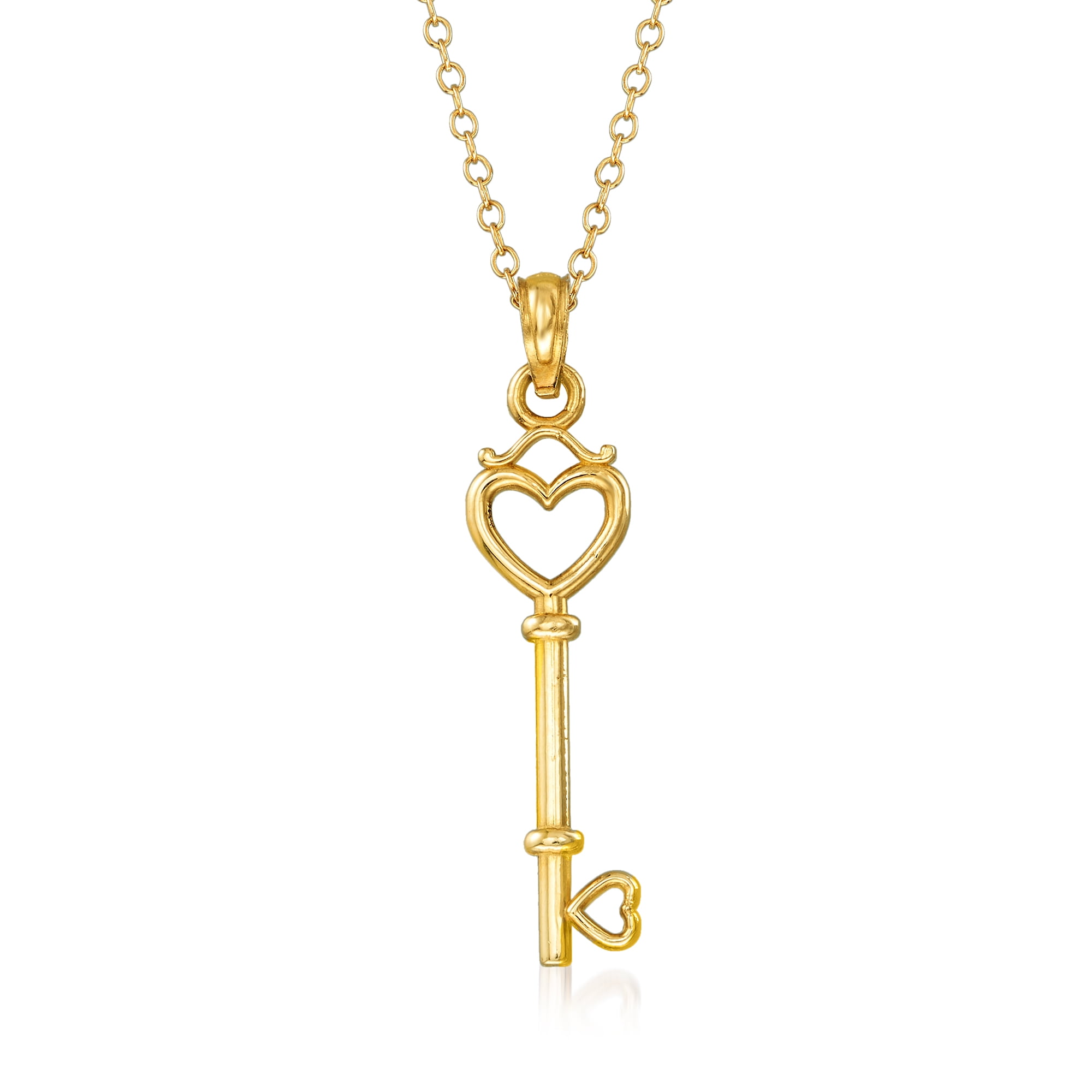 Simon G Heart Lock and Key Necklace — HAUSER'S JEWELERS