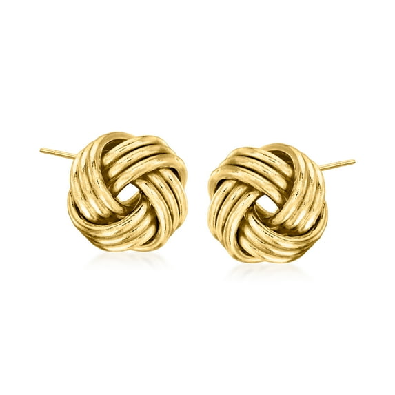 Ross-Simons 14kt Yellow Gold Love Knot Earrings, Women's, Adult