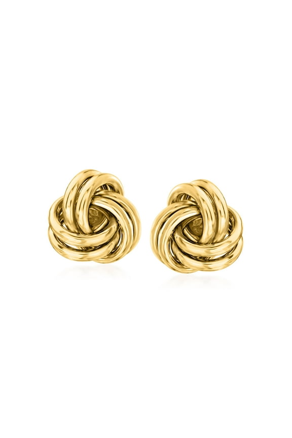 14kt Yellow Gold Love Knot Stud Earrings, Women's, Adult