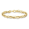 thumbnail image 1 of Ross-Simons 14kt Yellow Gold Oval and Double-Twist Link Bracelet, Women's, Adult, 1 of 5