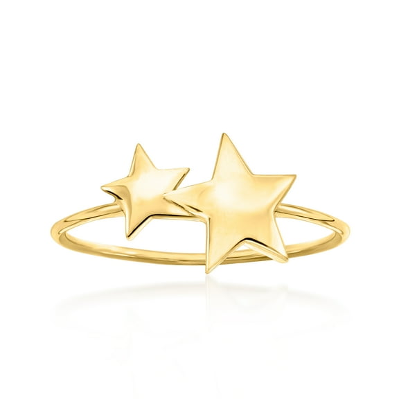 Ross-Simons 14kt Yellow Gold Star Ring, Women's, Adult