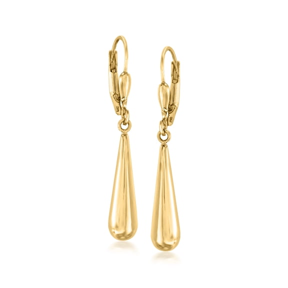 Ross-Simons 14kt Yellow Gold Teardrop Earrings, Women's, Adult