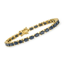 Ross-Simons 15.00 ct. t.w. Sapphire Bracelet in 18kt Gold Over Sterling, Women's, Adult