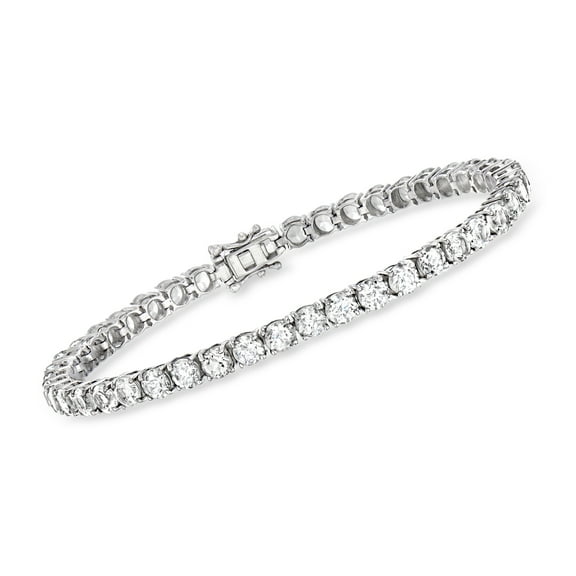 Ross-Simons 15.00 ct. t.w. White Topaz Tennis Bracelet in Sterling Silver, Women's, Adult
