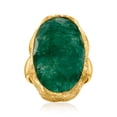 thumbnail image 1 of Ross-Simons 16.00 Carat Emerald Ring in 18kt Gold Over Sterling, Women's, Adult, 1 of 6