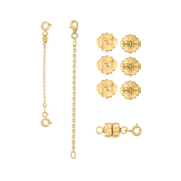 Ross-Simons 18kt Gold Over Sterling 6-Pc. Accessory Kit, Women's, Adult