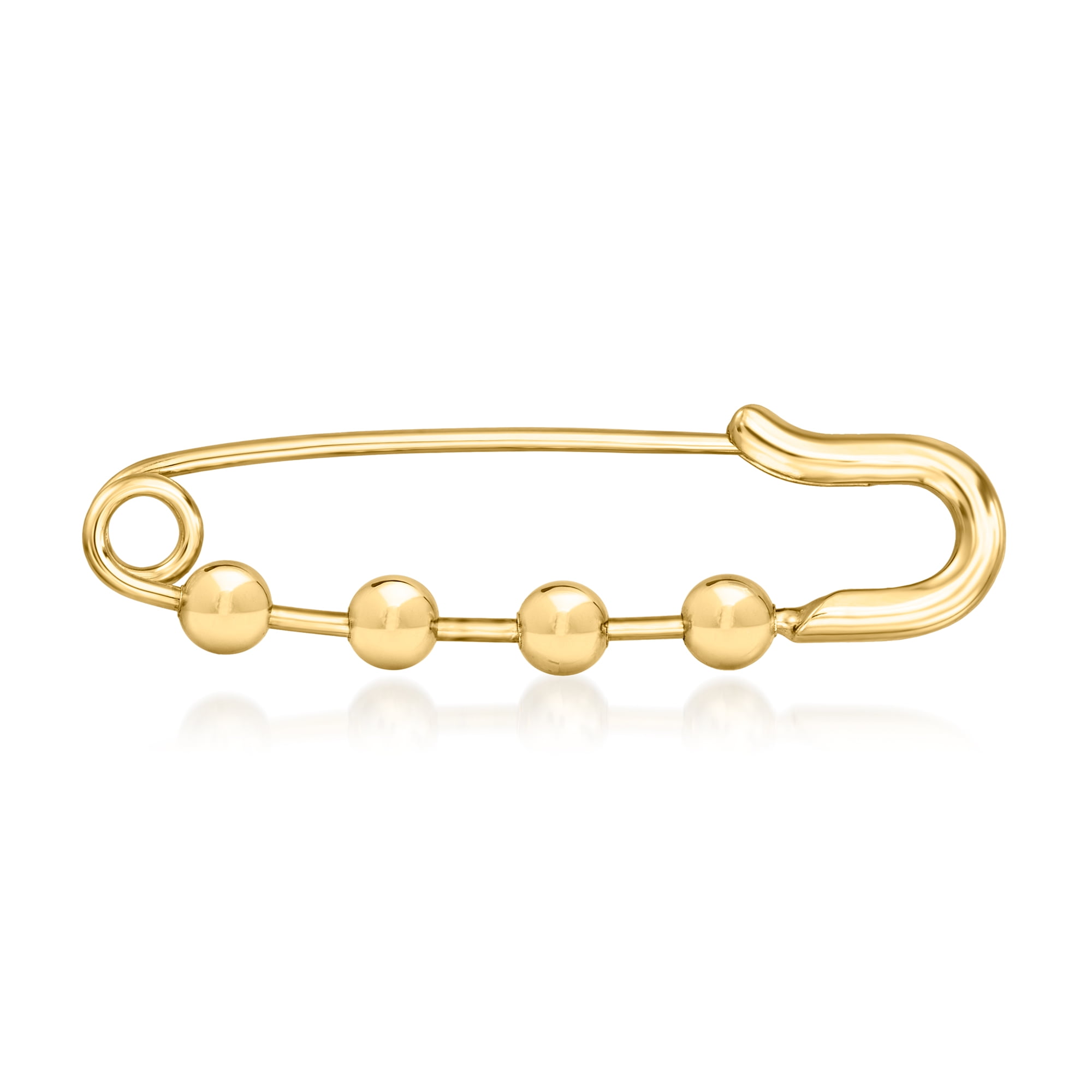 Ross-Simons 18kt Gold Over Sterling Charm-Compatible Safety Pin, Women's, Adult
