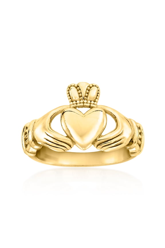 18kt Gold Over Sterling Claddagh Ring, Women's, Adult