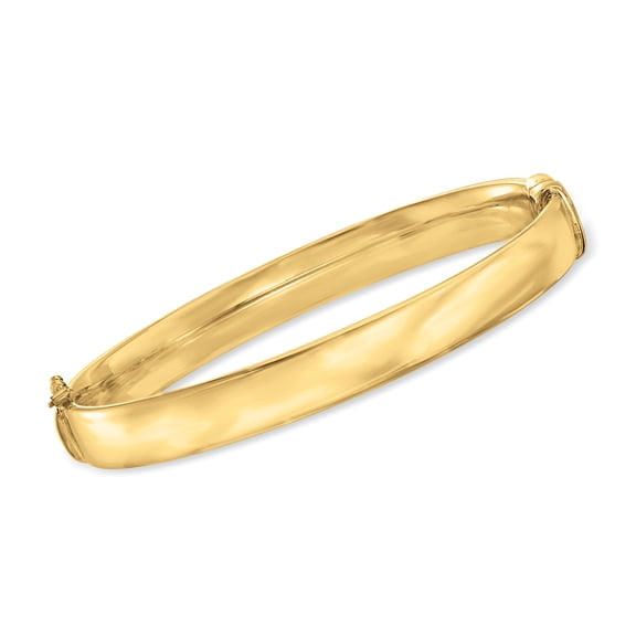 Ross-Simons 18kt Gold Over Sterling Polished Bangle Bracelet, Women's, Adult