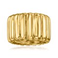 thumbnail image 1 of Ross-Simons 18kt Gold Over Sterling Ridged Ring, Women's, Adult, 1 of 5