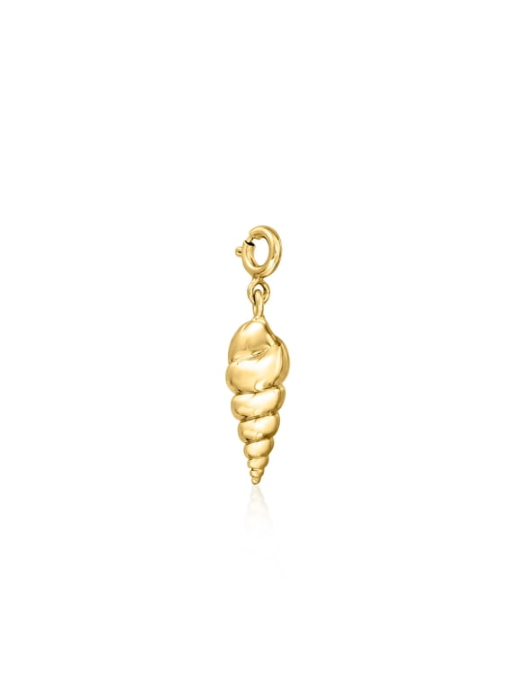18kt Gold Over Sterling Spiral Seashell Charm, Women's, Adult