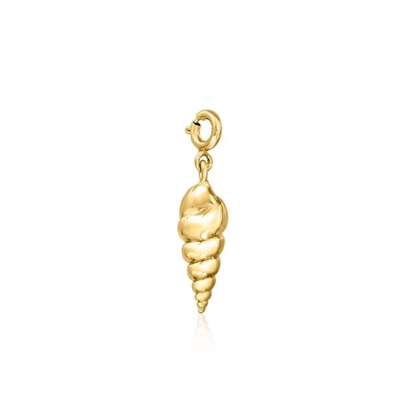 Ross-Simons 18kt Gold Over Sterling Spiral Seashell Charm, Women's, Adult