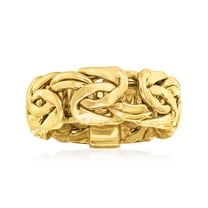 Ross-Simons 18kt Yellow Gold Over Sterling Silver Large Byzantine Ring, Women's, Adult