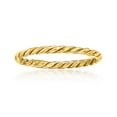 thumbnail image 1 of Ross-Simons 18kt Yellow Gold Roped Ring, Women's, Adult, 1 of 5