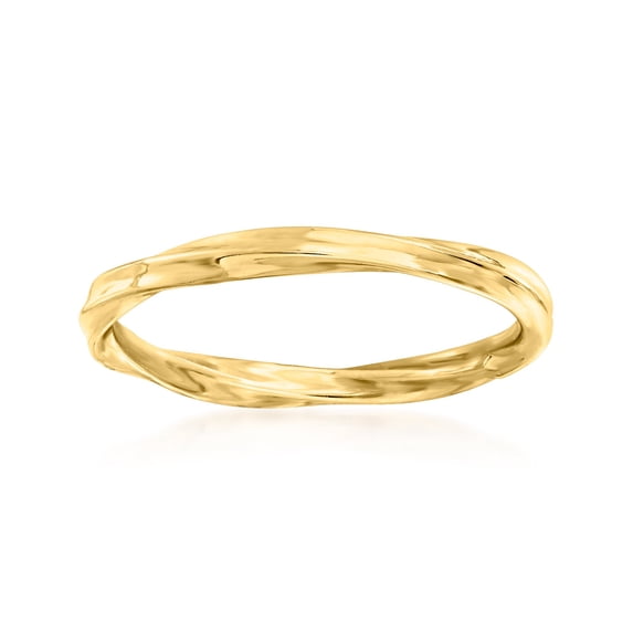 Ross-Simons 18kt Yellow Gold Twisted Ring, Women's, Adult