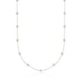 thumbnail image 1 of Ross-Simons 2.00 ct. t.w. Bezel-Set Diamond Station Necklace in 14kt White Gold, Women's, Adult, 1 of 7