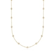 Ross-Simons 2.00 ct. t.w. Bezel-Set Diamond Station Necklace in 14kt Yellow Gold, Womens, Adult