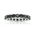 thumbnail image 1 of Ross-Simons 2.00 ct. t.w. Black Diamond Eternity Band in 14kt White Gold, Women's, Adult, 1 of 5