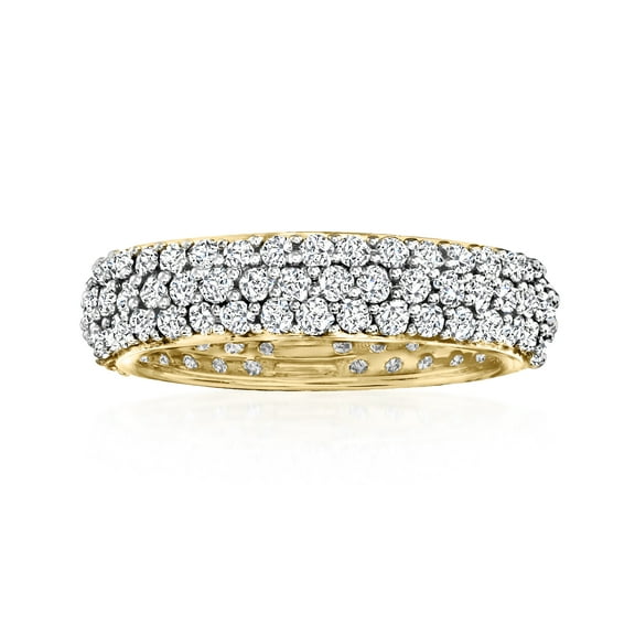 Ross-Simons 2.00 ct. t.w. Pave Diamond Eternity Band in 14kt Yellow Gold, Women's, Adult