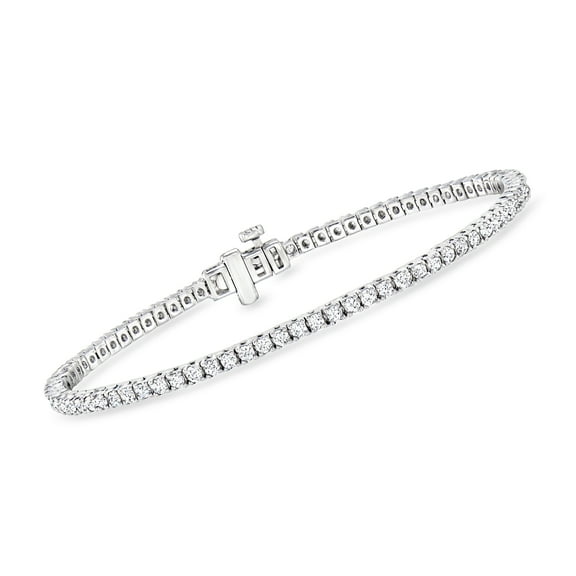 Ross-Simons 2.33 ct. t.w. Lab-Grown Diamond Tennis Bracelet in Sterling Silver, Women's, Adult