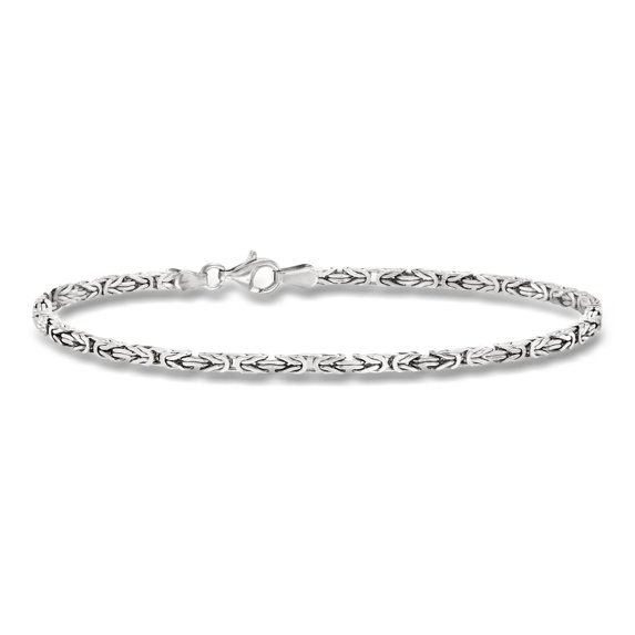 Ross-Simons 2.3mm Sterling Silver Byzantine Bracelet, Women's, Adult