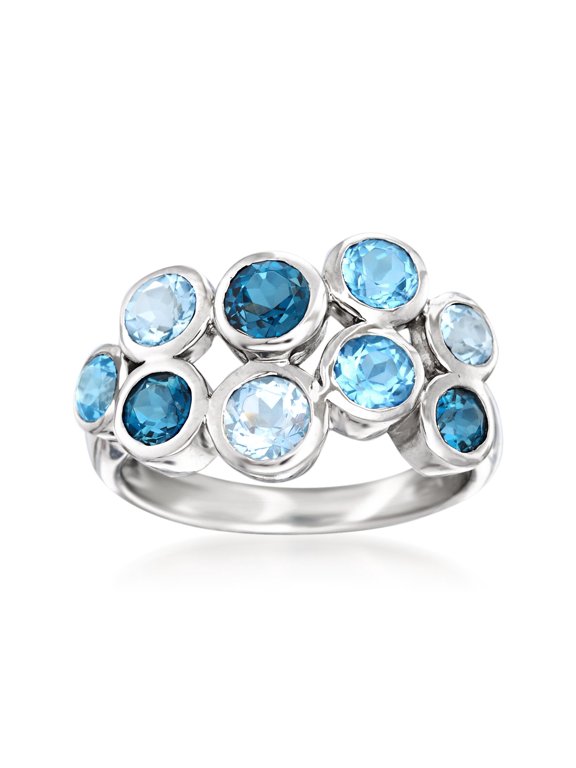 2.50 ct. t.w. Blue Topaz Bubble Ring in Sterling Silver, Women's, Adult
