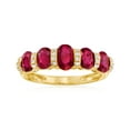thumbnail image 1 of Ross-Simons 2.60 ct. t.w. Ruby and .11. ct. t.w. Diamond Ring in 14kt Yellow Gold, Women's, Adult, 1 of 4